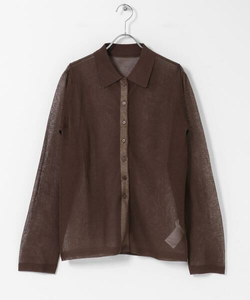 SENSE OF PLACE by URBAN RESEARCH / センスオブプレイス バイ アーバンリサーチ ニット・セーター | 『洗濯可/接触冷感』シアーニットシャツカーディガン | 詳細6