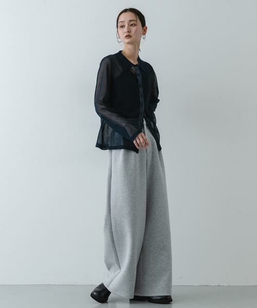 SENSE OF PLACE by URBAN RESEARCH / センスオブプレイス バイ アーバンリサーチ ニット・セーター | 『洗濯可/接触冷感』シアーニットシャツカーディガン | 詳細12