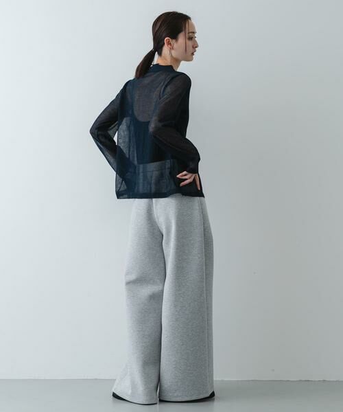 SENSE OF PLACE by URBAN RESEARCH / センスオブプレイス バイ アーバンリサーチ ニット・セーター | 『洗濯可/接触冷感』シアーニットシャツカーディガン | 詳細13