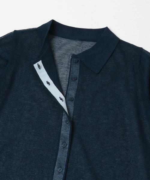 SENSE OF PLACE by URBAN RESEARCH / センスオブプレイス バイ アーバンリサーチ ニット・セーター | 『洗濯可/接触冷感』シアーニットシャツカーディガン | 詳細15