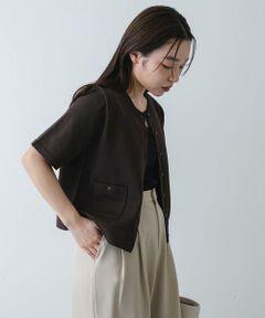 SENSE OF PLACE by URBAN RESEARCH / センスオブプレイス バイ アーバンリサーチ カーディガン・ボレロ | 『洗濯可』ポケットツキハーフスリーブカーディガン