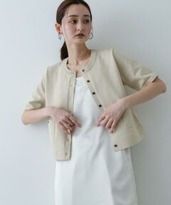 SENSE OF PLACE by URBAN RESEARCH / センスオブプレイス バイ アーバンリサーチ カーディガン・ボレロ | 『洗濯可』ポケットツキハーフスリーブカーディガン