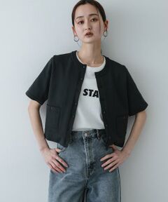 SENSE OF PLACE by URBAN RESEARCH / センスオブプレイス バイ アーバンリサーチ カーディガン・ボレロ | 『洗濯可』ポケットツキハーフスリーブカーディガン