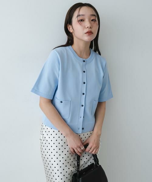 SENSE OF PLACE by URBAN RESEARCH / センスオブプレイス バイ アーバンリサーチ カーディガン・ボレロ | 『洗濯可』ポケットツキハーフスリーブカーディガン | 詳細8