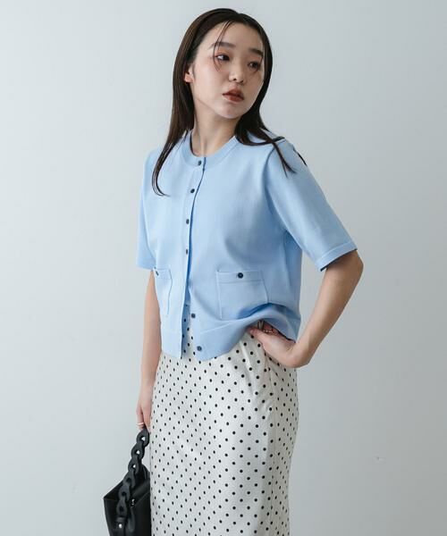 SENSE OF PLACE by URBAN RESEARCH / センスオブプレイス バイ アーバンリサーチ カーディガン・ボレロ | 『洗濯可』ポケットツキハーフスリーブカーディガン | 詳細9