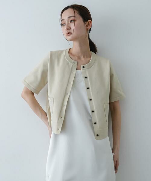 SENSE OF PLACE by URBAN RESEARCH / センスオブプレイス バイ アーバンリサーチ カーディガン・ボレロ | 『洗濯可』ポケットツキハーフスリーブカーディガン | 詳細18