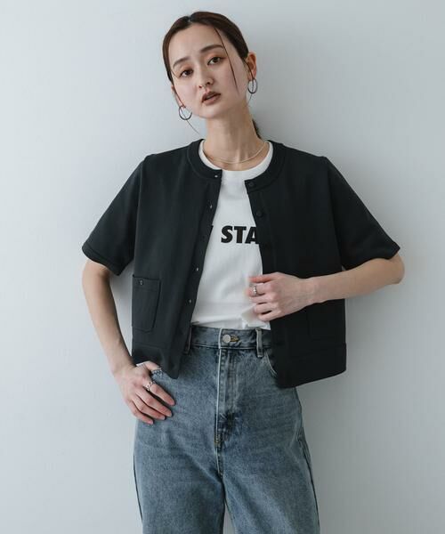 SENSE OF PLACE by URBAN RESEARCH / センスオブプレイス バイ アーバンリサーチ カーディガン・ボレロ | 『洗濯可』ポケットツキハーフスリーブカーディガン | 詳細24