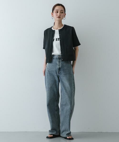 SENSE OF PLACE by URBAN RESEARCH / センスオブプレイス バイ アーバンリサーチ カーディガン・ボレロ | 『洗濯可』ポケットツキハーフスリーブカーディガン | 詳細26