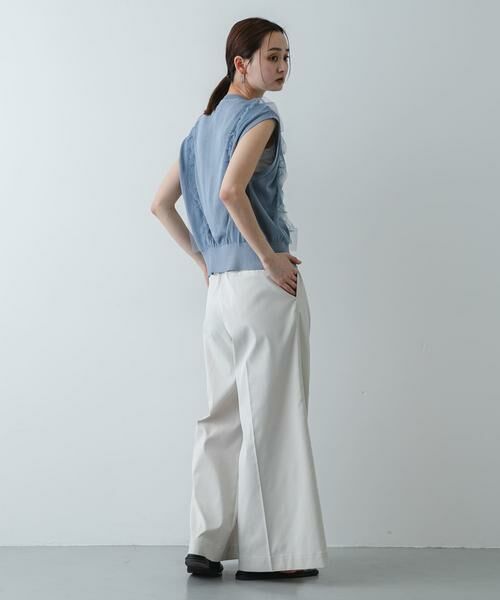 SENSE OF PLACE by URBAN RESEARCH / センスオブプレイス バイ アーバンリサーチ ベスト | 『洗濯可』チュールフリルニットベスト | 詳細6