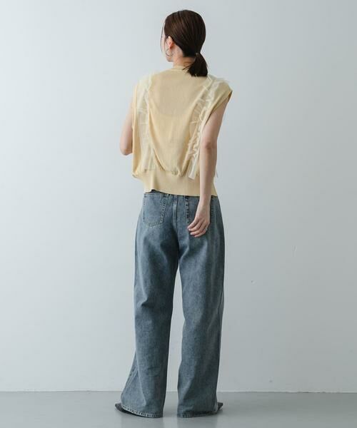 SENSE OF PLACE by URBAN RESEARCH / センスオブプレイス バイ アーバンリサーチ ベスト | 『洗濯可』チュールフリルニットベスト | 詳細20