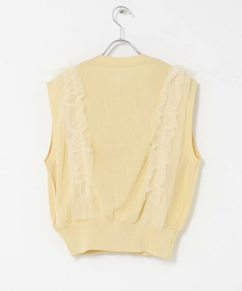 SENSE OF PLACE by URBAN RESEARCH / センスオブプレイス バイ アーバンリサーチ ベスト | 『洗濯可』チュールフリルニットベスト | 詳細23