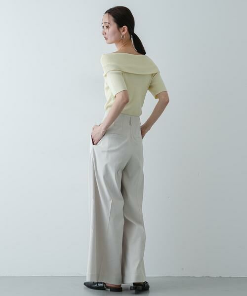 SENSE OF PLACE by URBAN RESEARCH / センスオブプレイス バイ アーバンリサーチ ニット・セーター | 『洗濯可』メタルボタンオフショルリブセーター | 詳細6