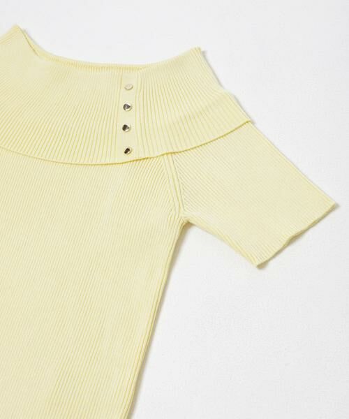 SENSE OF PLACE by URBAN RESEARCH / センスオブプレイス バイ アーバンリサーチ ニット・セーター | 『洗濯可』メタルボタンオフショルリブセーター | 詳細9