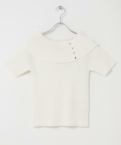 SENSE OF PLACE by URBAN RESEARCH / センスオブプレイス バイ アーバンリサーチ ニット・セーター | 『洗濯可』メタルボタンオフショルリブセーター | 詳細17