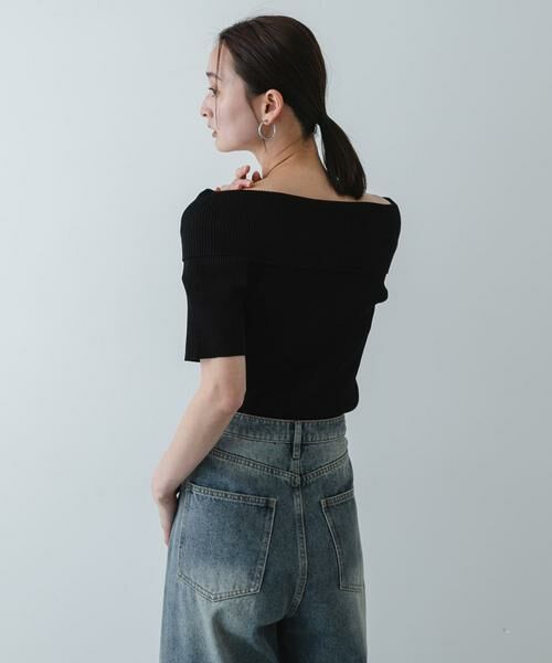 SENSE OF PLACE by URBAN RESEARCH / センスオブプレイス バイ アーバンリサーチ ニット・セーター | 『洗濯可』メタルボタンオフショルリブセーター | 詳細20