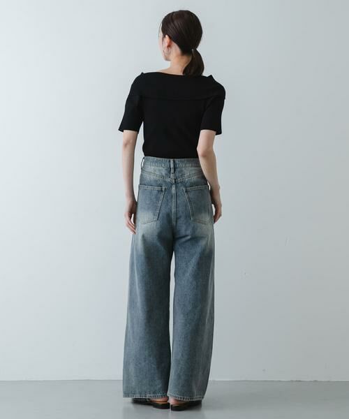 SENSE OF PLACE by URBAN RESEARCH / センスオブプレイス バイ アーバンリサーチ ニット・セーター | 『洗濯可』メタルボタンオフショルリブセーター | 詳細22