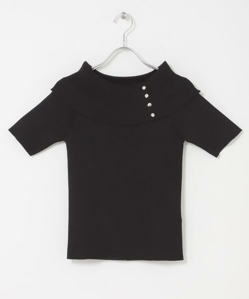 SENSE OF PLACE by URBAN RESEARCH / センスオブプレイス バイ アーバンリサーチ ニット・セーター | 『洗濯可』メタルボタンオフショルリブセーター | 詳細23