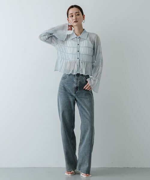 SENSE OF PLACE by URBAN RESEARCH / センスオブプレイス バイ アーバンリサーチ カーディガン・ボレロ | 『洗濯可』シャーリングエリツキニットカーディガン | 詳細3