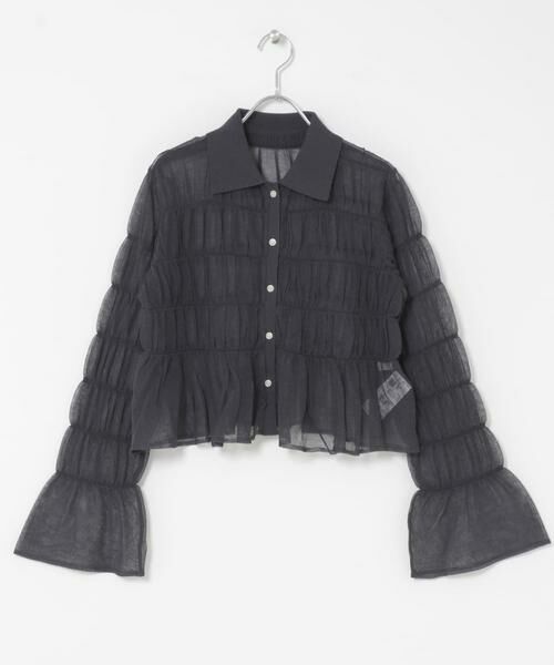 SENSE OF PLACE by URBAN RESEARCH / センスオブプレイス バイ アーバンリサーチ カーディガン・ボレロ | 『洗濯可』シャーリングエリツキニットカーディガン | 詳細12