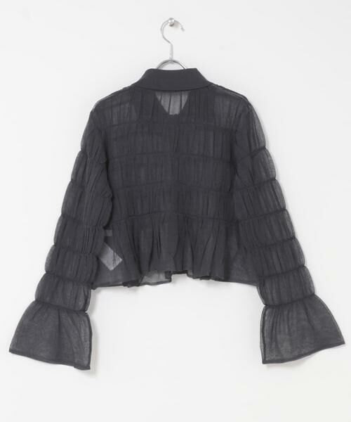 SENSE OF PLACE by URBAN RESEARCH / センスオブプレイス バイ アーバンリサーチ カーディガン・ボレロ | 『洗濯可』シャーリングエリツキニットカーディガン | 詳細14