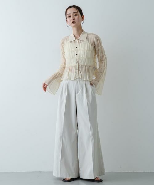 SENSE OF PLACE by URBAN RESEARCH / センスオブプレイス バイ アーバンリサーチ カーディガン・ボレロ | 『洗濯可』シャーリングエリツキニットカーディガン | 詳細22