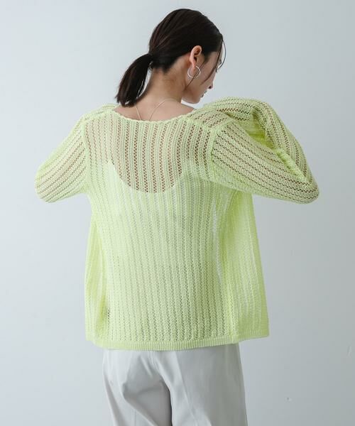 SENSE OF PLACE by URBAN RESEARCH / センスオブプレイス バイ アーバンリサーチ カーディガン・ボレロ | 『洗濯可』スカラップレースアミカーディガン | 詳細2