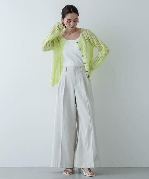 SENSE OF PLACE by URBAN RESEARCH / センスオブプレイス バイ アーバンリサーチ カーディガン・ボレロ | 『洗濯可』スカラップレースアミカーディガン | 詳細3