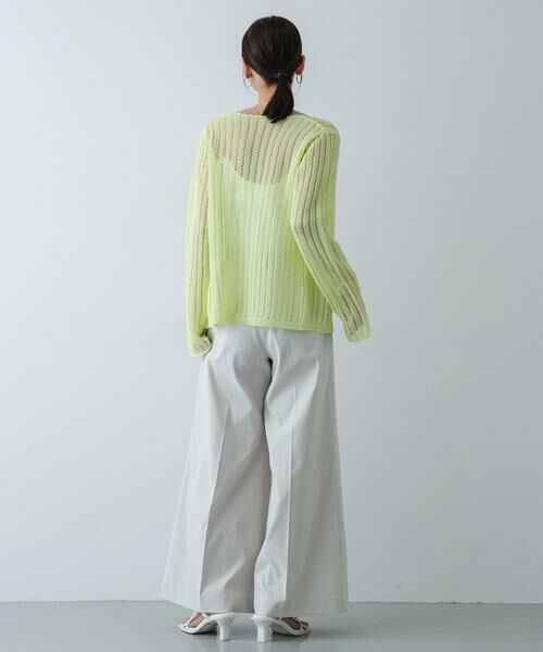 SENSE OF PLACE by URBAN RESEARCH / センスオブプレイス バイ アーバンリサーチ カーディガン・ボレロ | 『洗濯可』スカラップレースアミカーディガン | 詳細4