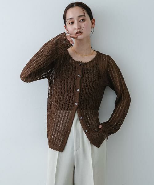 SENSE OF PLACE by URBAN RESEARCH / センスオブプレイス バイ アーバンリサーチ カーディガン・ボレロ | 『洗濯可』スカラップレースアミカーディガン | 詳細7