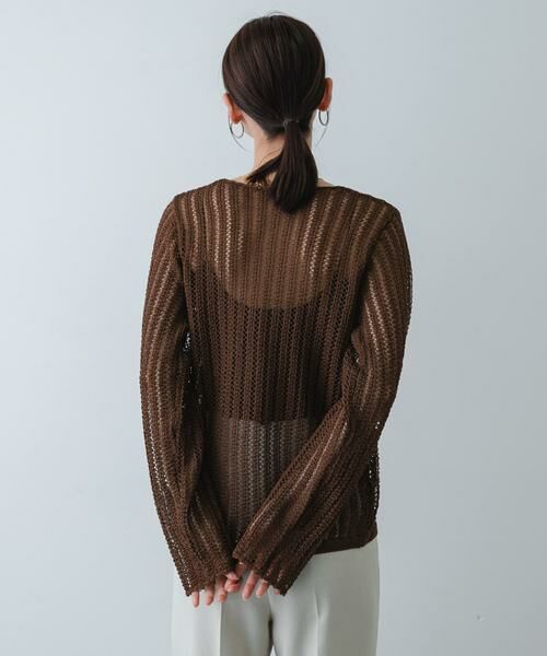 SENSE OF PLACE by URBAN RESEARCH / センスオブプレイス バイ アーバンリサーチ カーディガン・ボレロ | 『洗濯可』スカラップレースアミカーディガン | 詳細9