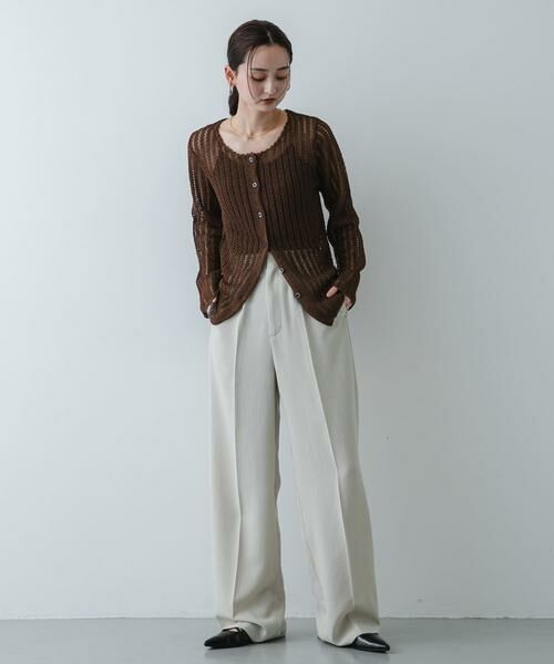 SENSE OF PLACE by URBAN RESEARCH / センスオブプレイス バイ アーバンリサーチ カーディガン・ボレロ | 『洗濯可』スカラップレースアミカーディガン | 詳細10