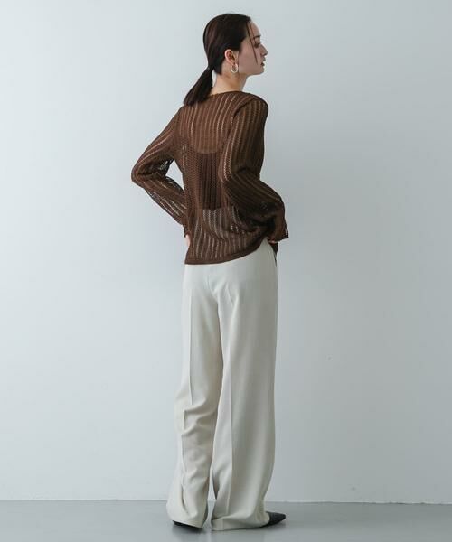 SENSE OF PLACE by URBAN RESEARCH / センスオブプレイス バイ アーバンリサーチ カーディガン・ボレロ | 『洗濯可』スカラップレースアミカーディガン | 詳細11