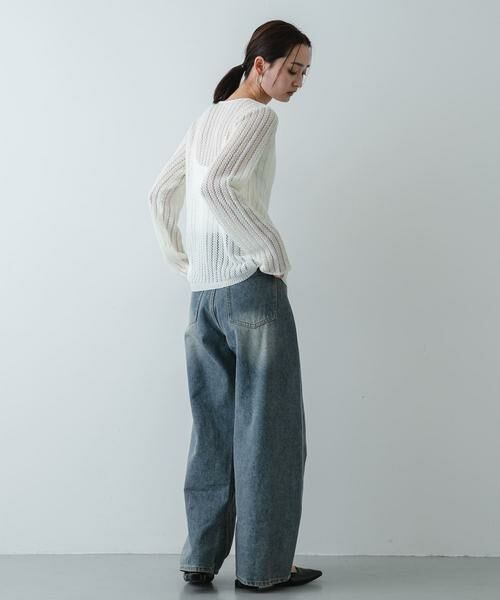 SENSE OF PLACE by URBAN RESEARCH / センスオブプレイス バイ アーバンリサーチ カーディガン・ボレロ | 『洗濯可』スカラップレースアミカーディガン | 詳細22