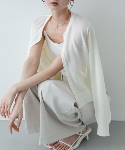 SENSE OF PLACE by URBAN RESEARCH / センスオブプレイス バイ アーバンリサーチ カーディガン・ボレロ | 『洗濯可』UVケアポケットシアーカーディガン | 詳細10