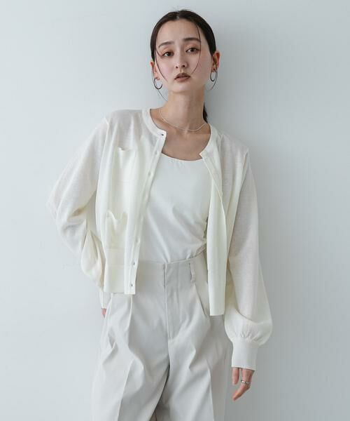 SENSE OF PLACE by URBAN RESEARCH / センスオブプレイス バイ アーバンリサーチ カーディガン・ボレロ | 『洗濯可』UVケアポケットシアーカーディガン | 詳細11