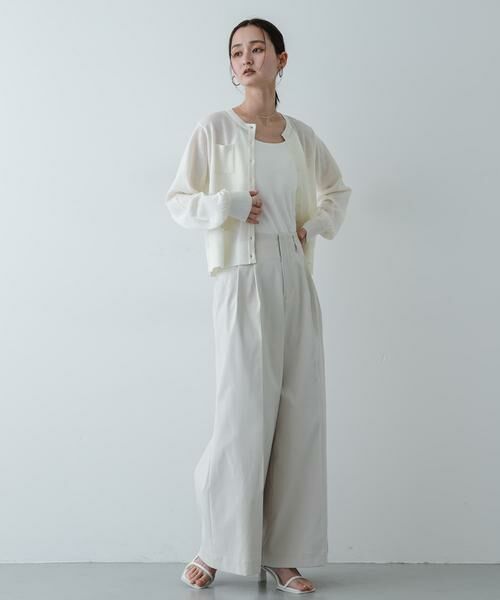 SENSE OF PLACE by URBAN RESEARCH / センスオブプレイス バイ アーバンリサーチ カーディガン・ボレロ | 『洗濯可』UVケアポケットシアーカーディガン | 詳細14