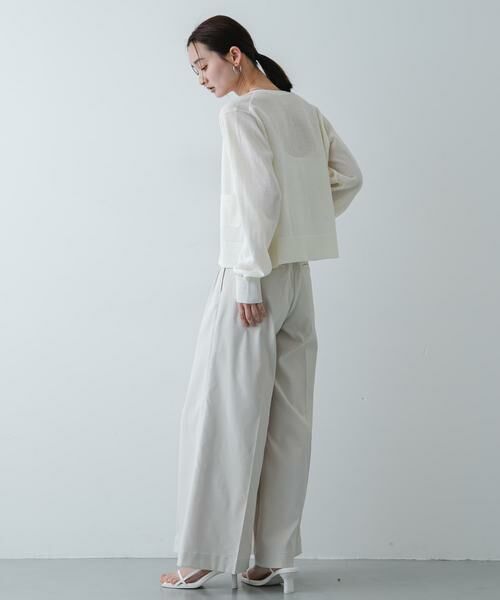 SENSE OF PLACE by URBAN RESEARCH / センスオブプレイス バイ アーバンリサーチ カーディガン・ボレロ | 『洗濯可』UVケアポケットシアーカーディガン | 詳細15