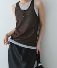 SENSE OF PLACE by URBAN RESEARCH / センスオブプレイス バイ アーバンリサーチ タンクトップ | 『洗濯可』アンサンブルニットタンクトップ