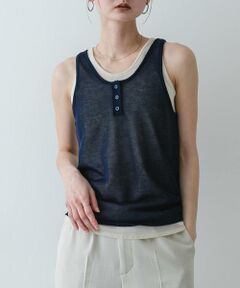 SENSE OF PLACE by URBAN RESEARCH / センスオブプレイス バイ アーバンリサーチ タンクトップ | 『洗濯可』アンサンブルニットタンクトップ