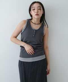 SENSE OF PLACE by URBAN RESEARCH / センスオブプレイス バイ アーバンリサーチ タンクトップ | 『洗濯可』アンサンブルニットタンクトップ