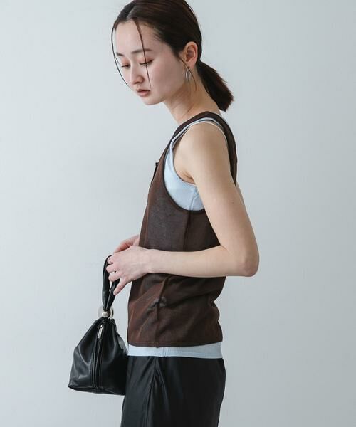 SENSE OF PLACE by URBAN RESEARCH / センスオブプレイス バイ アーバンリサーチ タンクトップ | 『洗濯可』アンサンブルニットタンクトップ | 詳細1