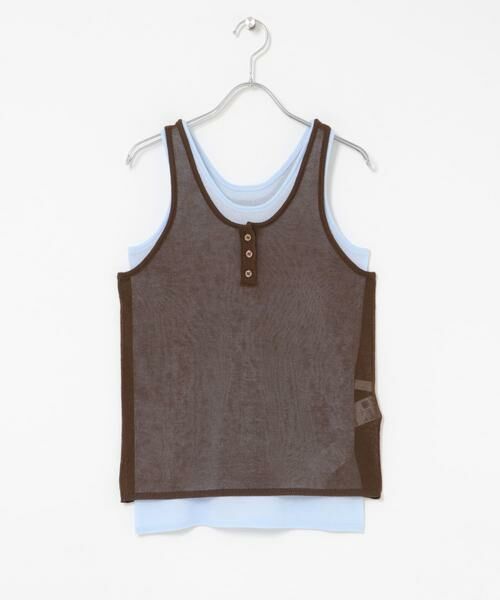 SENSE OF PLACE by URBAN RESEARCH / センスオブプレイス バイ アーバンリサーチ タンクトップ | 『洗濯可』アンサンブルニットタンクトップ | 詳細7