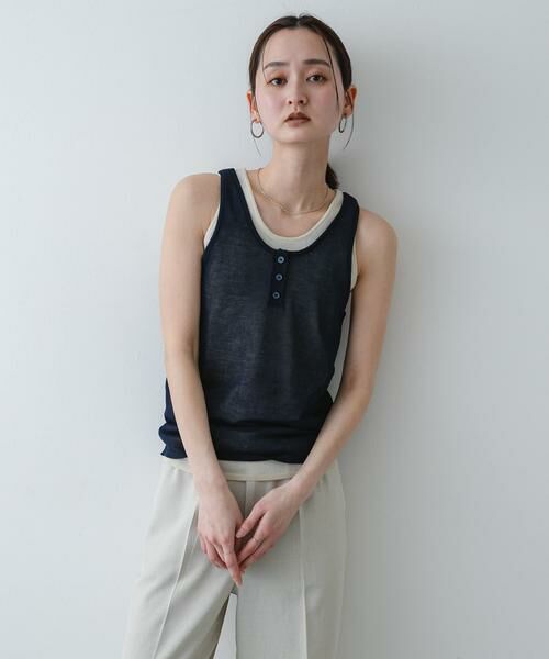 SENSE OF PLACE by URBAN RESEARCH / センスオブプレイス バイ アーバンリサーチ タンクトップ | 『洗濯可』アンサンブルニットタンクトップ | 詳細9