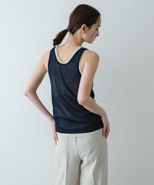 SENSE OF PLACE by URBAN RESEARCH / センスオブプレイス バイ アーバンリサーチ タンクトップ | 『洗濯可』アンサンブルニットタンクトップ | 詳細11