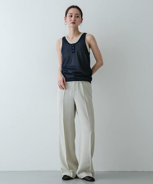 SENSE OF PLACE by URBAN RESEARCH / センスオブプレイス バイ アーバンリサーチ タンクトップ | 『洗濯可』アンサンブルニットタンクトップ | 詳細12