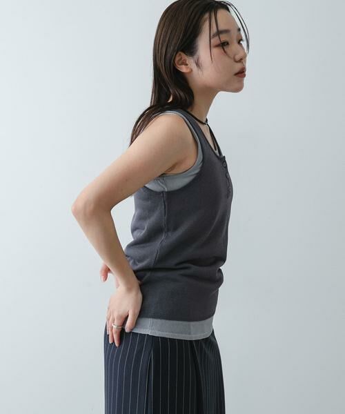 SENSE OF PLACE by URBAN RESEARCH / センスオブプレイス バイ アーバンリサーチ タンクトップ | 『洗濯可』アンサンブルニットタンクトップ | 詳細18