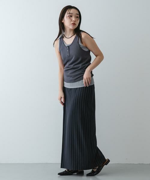 SENSE OF PLACE by URBAN RESEARCH / センスオブプレイス バイ アーバンリサーチ タンクトップ | 『洗濯可』アンサンブルニットタンクトップ | 詳細19