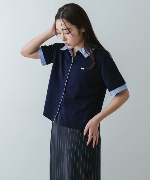 SENSE OF PLACE by URBAN RESEARCH / センスオブプレイス バイ アーバンリサーチ カーディガン・ボレロ | 『洗濯可』シャツドッキングカーディガン | 詳細9