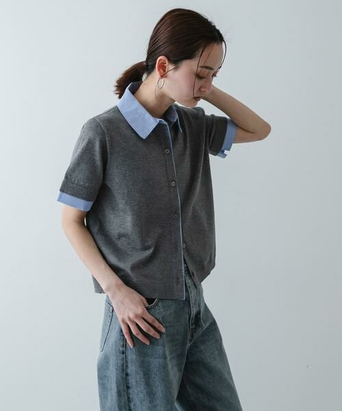 SENSE OF PLACE by URBAN RESEARCH / センスオブプレイス バイ アーバンリサーチ カーディガン・ボレロ | 『洗濯可』シャツドッキングカーディガン | 詳細20
