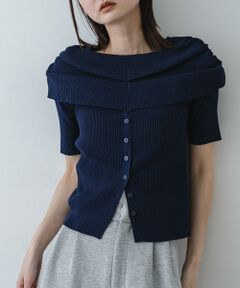 SENSE OF PLACE by URBAN RESEARCH / センスオブプレイス バイ アーバンリサーチ ニット・セーター | 『洗濯可』オフショルリブセーター(半袖)